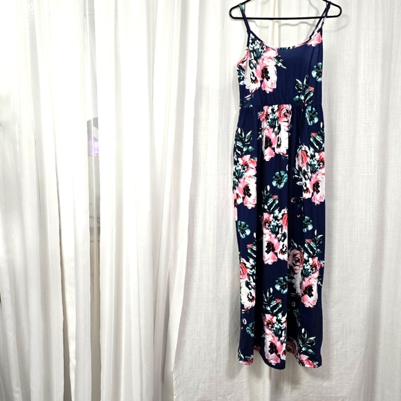 IFFEI Dresses & Skirts - 2/$30 Y2k Floral Maxi Sundress Womens S Resort Beach‎ Babydoll Summer